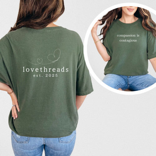 Compassion is contagious classic cotton T-shirt