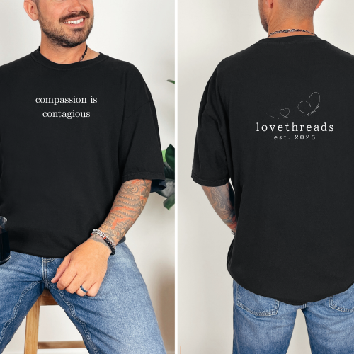 Compassion is contagious classic cotton T-shirt