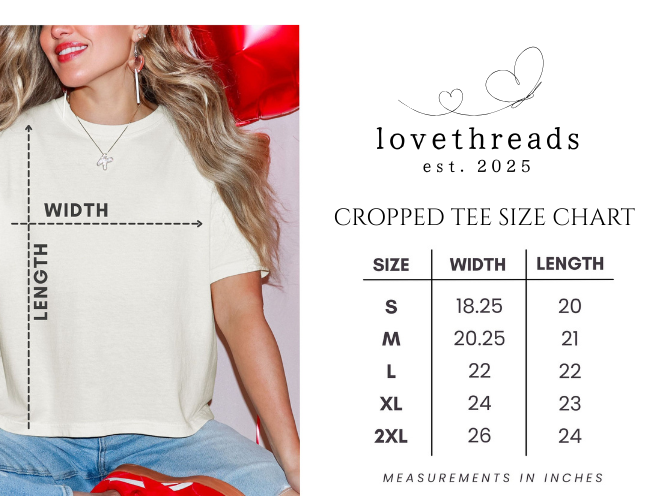 Love is all we need cropped tee