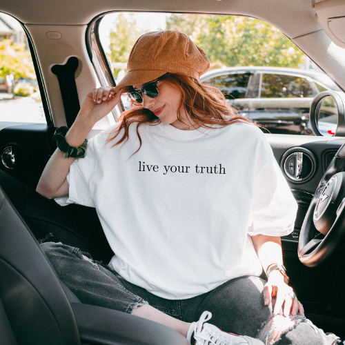 Live your truth classic cotton T-shirt