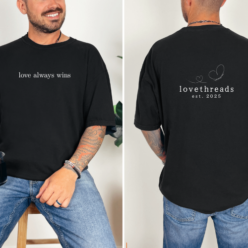 Love always wins classic cotton T-shirt