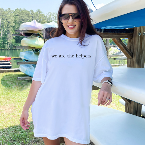 We are the helpers classic cotton T-shirt